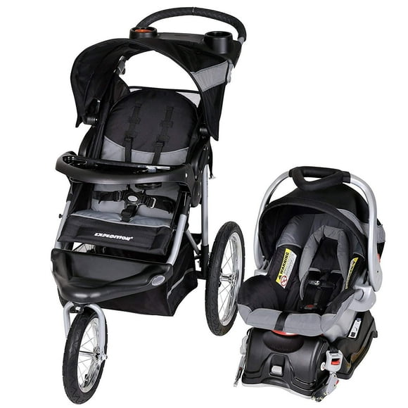 Sistema de viaje Baby Trend Expedition® Jogger con asiento infantil para automóvil EZ Flex-Loc®, Millenium White