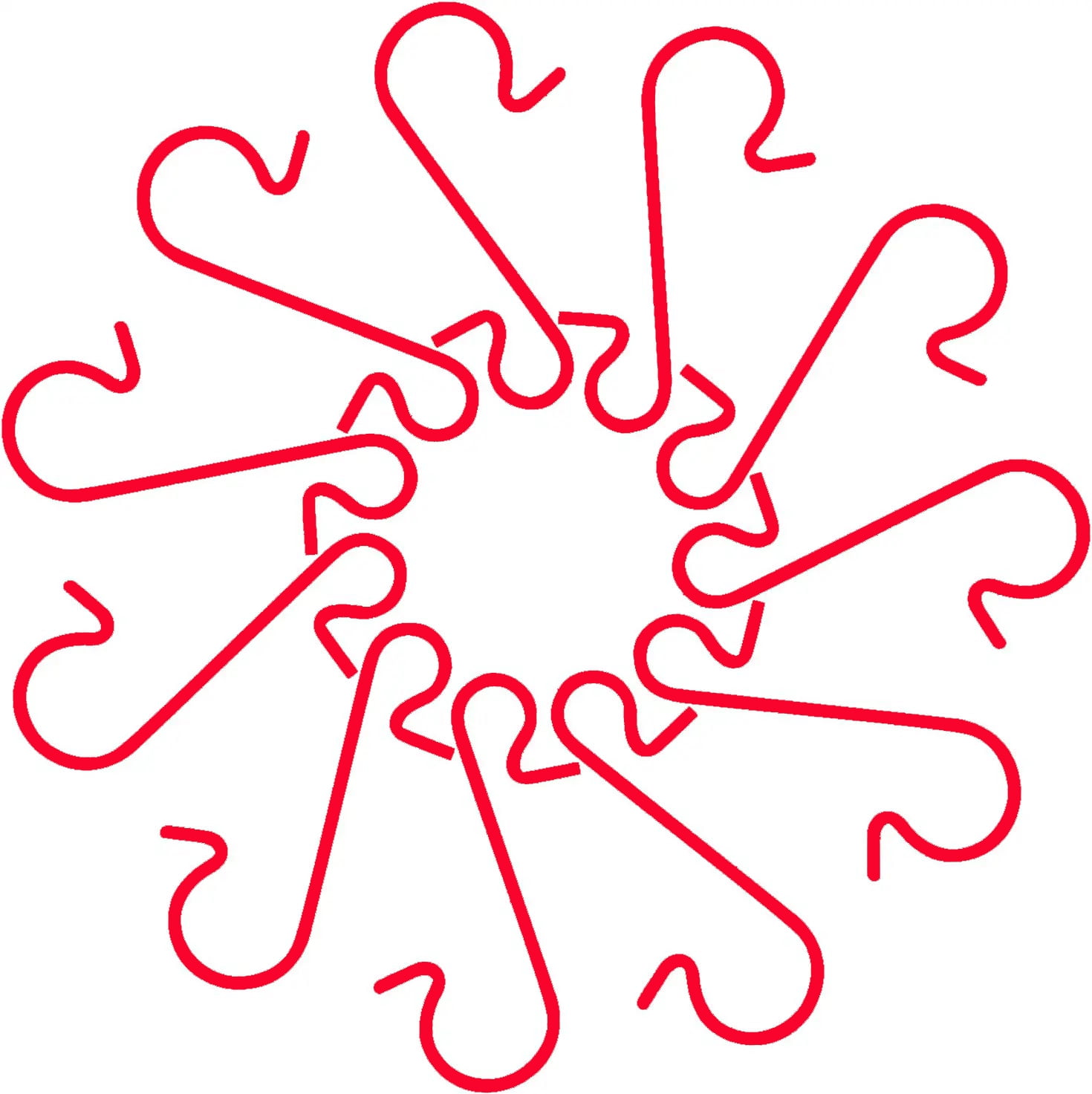 NOGIS 100Pcs Christmas Ornament Hooks Heavy Duty S Shaped Ornament