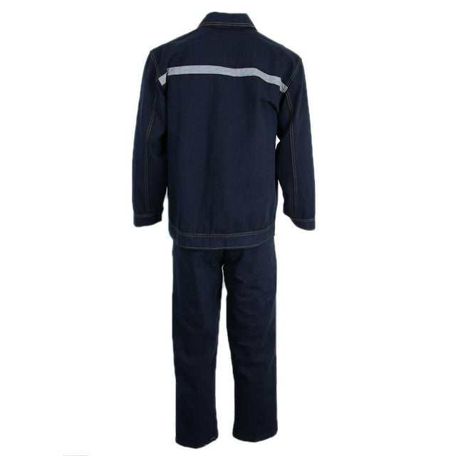 Uniformes de trabajo de los mecánicos de la ropa de trabajo de los overoles de la tela del dril de duraderos L Baoblaze Uniforme de trabajo reflectante