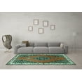 thumbnail image 3 of Ahgly Company Indoor Rectangle Persian Turquoise Blue Traditional Area Rugs, 2' x 3', 3 of 4