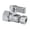 Chrome, variant on Kingston Brass KF4315MB 1/2-Inch FIP x 3/8-Inch O.D. Comp Quarter-Turn Straight Shut-Off Valve in Matte Black