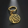 thumbnail image 5 of RSAMD Personalized Keychain Custom Tree of Life Keyring Family Name Jewelry X'mas Gift-With Chain-2 name(please leave message)-Steel, 5 of 9