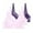Purple, variant on Fatuov Women's Lace Bra with Underwire Full Coverage Breathable T-Shirt Bra for Party, Push Up Supportive Solid Color Lightly Lined Bra 3-Pack, 38B, White