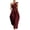 Burgundy, variant on TEAJOPSUU Jumpsuit for Womens Trendy One Shoulder Tie Waist Wide Leg Casual Sleeveless Jumpsuit Burgundy