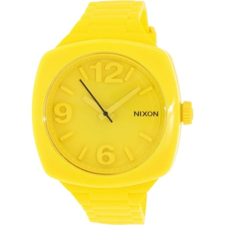 Nixon Women's Dial A265639 Yellow Silicone Quartz Watch