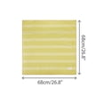 thumbnail image 3 of Women's Floral Fresh 26.7'' Square Scarf Cotton Satin Floral Pattern Neckerchief for Gift Travel Office One Size Yellow, 3 of 6