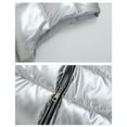 thumbnail image 3 of Men's Shiny Padded Vest Removable Hooded Outdoor Sleeveless Jacket, 3 of 4