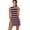 BZA2615, variant on White polka dots,black and pink stripes Sports Dresses Women Tennis Dress with Separate Shorts One-Piece Slim Fit Golf Dress