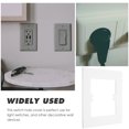 thumbnail image 3 of IFANLANDOR 1Pack Plastic Square Light Switch Cover for Home Use Electric Plate Covers 4.3x4.3in, 3 of 8