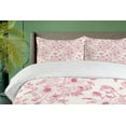 thumbnail image 4 of Ambesonne Floral Duvet Cover Set, Romantic Rose Flowers, Queen, Pale Pink, 4 of 6