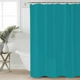 thumbnail image 4 of Teal Shower Curtain Set ，Waterproof Fabric Shower Curtains Solid Color Shower Curtains for Bathroom,Bathroom Decor 72"x96", 4 of 7