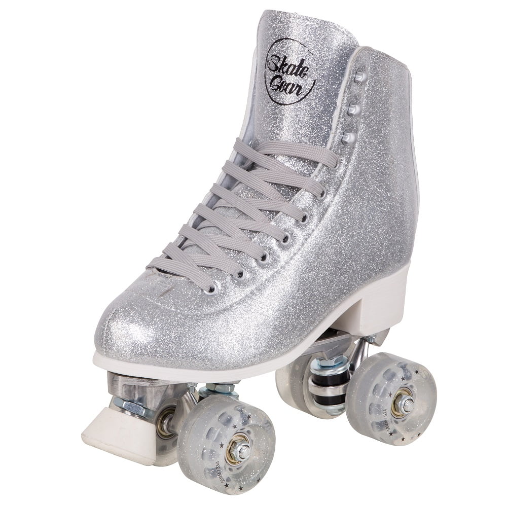 Size Adjustable to fit Four Sizes Outdoor Roller Skates for Women/Youth High-end Vegan Leather Quad Roller Skates for Outdoor & Indoor 