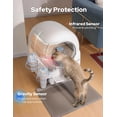 thumbnail image 2 of Self Cleaning Cat Litter Box, 90L Large Capacity with APP Control & Smart Safety Sensors, Cats 2.2–15 lbs, Quiet Operation, Easy Clean Detachable Globe, Cream White, 2 of 8