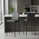 thumbnail image 2 of Set of 2 Bancos Alto, con Respaldo y Reposapié, Color Gris HOMEMAKE FURNITURE Moderno, 2 of 7