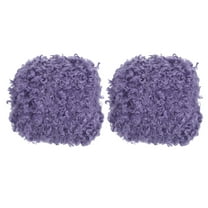 33yds Fluffy Yarn, 2 Skeins Fuzzy Yarn  Faux Fur Yarn Crochet Soft Plush Fur Eyelash for Crocheting Knit, Purple