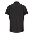 thumbnail image 4 of Siminsem Womens Short Sleeve Knit Shirts 2026 Spring Summer Casual V Neck Pullover Tops Ribbed Knit Collared Blouses Lightweight Business Work Outfits Plus Size, Black, 5XL, 4 of 6