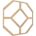 thumbnail image 3 of 33"W x 33"H x 3/8"T Extra Large Cameron Decorative Fretwork Wood Ceiling Panels, Hickory, 3 of 10