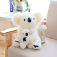 thumbnail image 6 of Cute 14-30cm Accompany Doll Plush Craft Toy Doll Toy Simulation Koala Bear Home Decor Plush doll Koala Stuffed Toy Stuffed Animal Doll Parent-Child Toys Koala Plush Toy WHITE 30CM MOTHER AND SON, 6 of 8