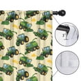thumbnail image 4 of Blackout Kids Curtains,Cartoon Tractors Harvesters Beige Pattern Childrens Insulated Curtains Set Of 2,Bedroom Essentials,Toddler Room Decor 42"x54", 4 of 5