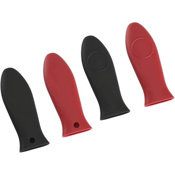Silicone Hot Handle Cover Heat Resistant Silicone Handle Grip Non Slip Cast Iron Skillet Handle Cover Kitchen Accessory Protects Hands from Hot Pan Handles