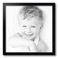thumbnail image 2 of ArtToFrames 19" x 19" Satin Black Picture Frame, 19x19 inch Black Wood Poster Frame (WOM-1451), 2 of 8