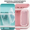 thumbnail image 4 of WASHWEPE 2Pcs Pink Pills Box for Travel and Daily Use with Sealed and Moisture-Proof Design, 4 of 8