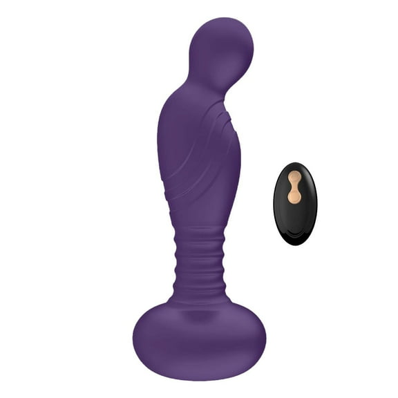 The Royal P-Spot Pleasure Rechargeable Silicone Prostate Anal Sex Toy, Purple