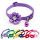 thumbnail image 2 of Collar para gato CHAO con campana flor Ajustable morado, 2 of 2