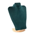 thumbnail image 1 of Milaget Necklace Display Chain Bust Stand Holder Decor for Showcase Store Countertop 30 cm Green Velvet, 1 of 9