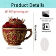 thumbnail image 1 of Regalos de Té para Amantes Del Té Acrílico en Forma de Corazón Taza de Té Ornamento 15cm Más Largo Lado Lindo Regalos de Oficina para Decoraciones de San Valentín, 1 of 9