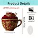 thumbnail image 2 of CaiYueKe Romantic Heart Teacup Acrylic Ornament Decorative Gift for Couples Valentine's Day Anniversary Wedding Home Decor Kitchen Desk Tabletop Decoration Love Present Souvenir Collectible, 2 of 9
