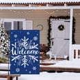 thumbnail image 2 of diyeu Christmas Winter Welcome Garden Flag 12x18 Inch Double Sided Burlap, Snowflake Yard Flags for Holiday Xmas Yard Outdoor Decoration(ONLY FLAG), 2 of 6