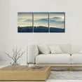 thumbnail image 2 of 3 Pieces Canvas Print Wall Art Set Blue Mountain Ranges & Green Forest Nature Wilderness Photography Realism Chic Scenic Relax/Calm Multicolor for Living Room, Bedroom, Office - 12"x16"x3, 2 of 6