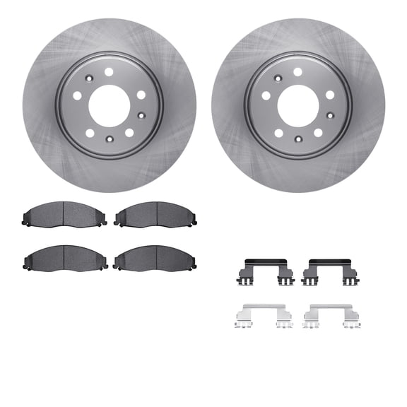 Dynamic Friction Company Front Brake Rotors with 5000 Advanced Brake Pads includes Hardware 6512-46116