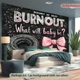 thumbnail image 3 of Burnout or Bows Gender Reveal Backdrop Boy or Girl What Will Baby Be Photography Background Pink and Black Gender Reveal Party Decorations Banner Supplies Photo Booth Props, 3 of 4