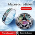 thumbnail image 3 of X42 Tablet Radiator Tablet Cooler Rgb Colorful Lighting 10cm Magnetic Semiconductor Cooler Cooling Fan For Tablet, 3 of 5