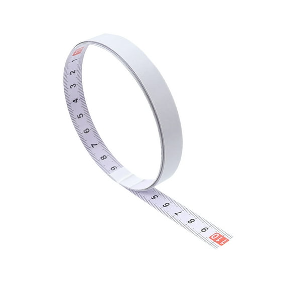 EeaseCA Règle à Échelle Métrique Autocollante en Acier 2m pour Menuiserie (de Droite à Gauche)