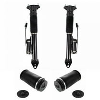 TRQ Rear Air Springs & Shocks Fits 2012-2016 Mercedes-Benz GL ML PAA28645