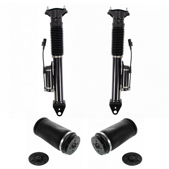 TRQ Rear Air Springs & Shocks Fits 2012-2016 Mercedes-Benz GL ML PAA28645