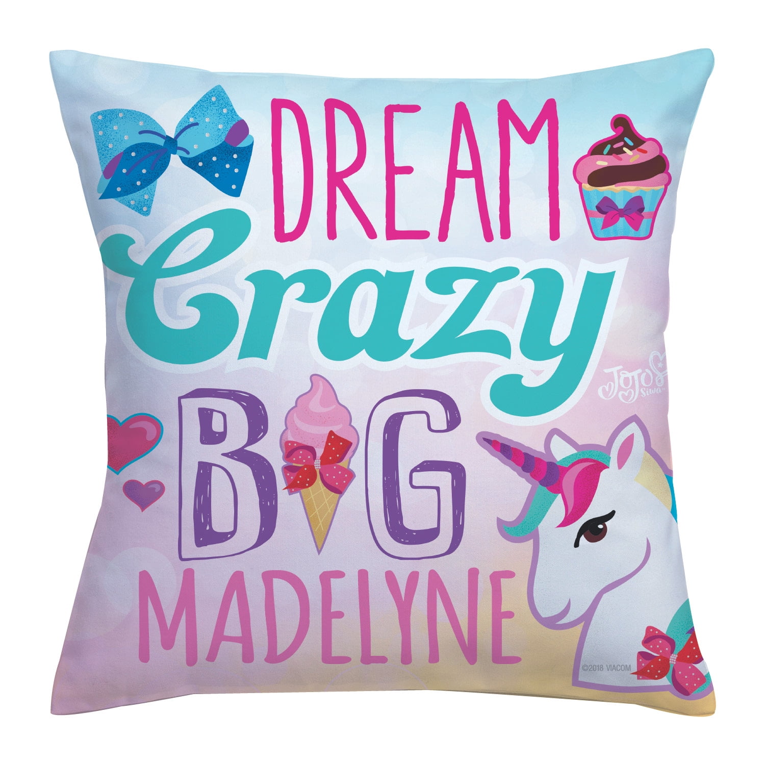 JoJo Siwa Dream Crazy Big Throw Pillow - Walmart.com - Walmart.com