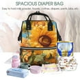 thumbnail image 5 of Fuzoiu Sunflower Blue Sky Print Diaper Bag Backpack,Baby Essentials Travel Tote,Multi function Waterproof Diaper Bag, Travel Essentials Baby Bag - Unisex, 5 of 6