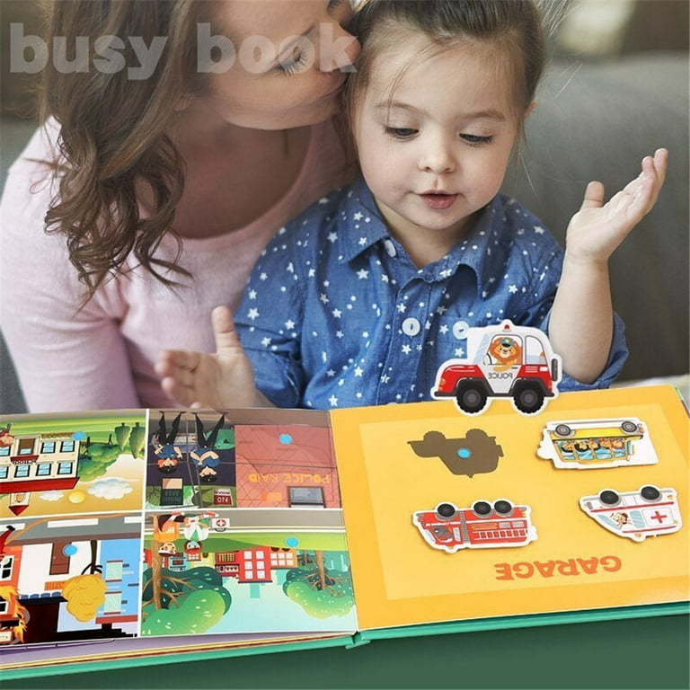 LoveLnE Play with Quiet Book, Montessori Toy Book, Creative and Basic  Skill, Educational Toy, Toddler Activity Book, Busy Book, Toy Book
