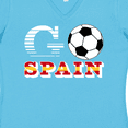 thumbnail image 4 of Inktastic Go, Spain- Soccer, Football Women's V-Neck T-Shirt, 4 of 5