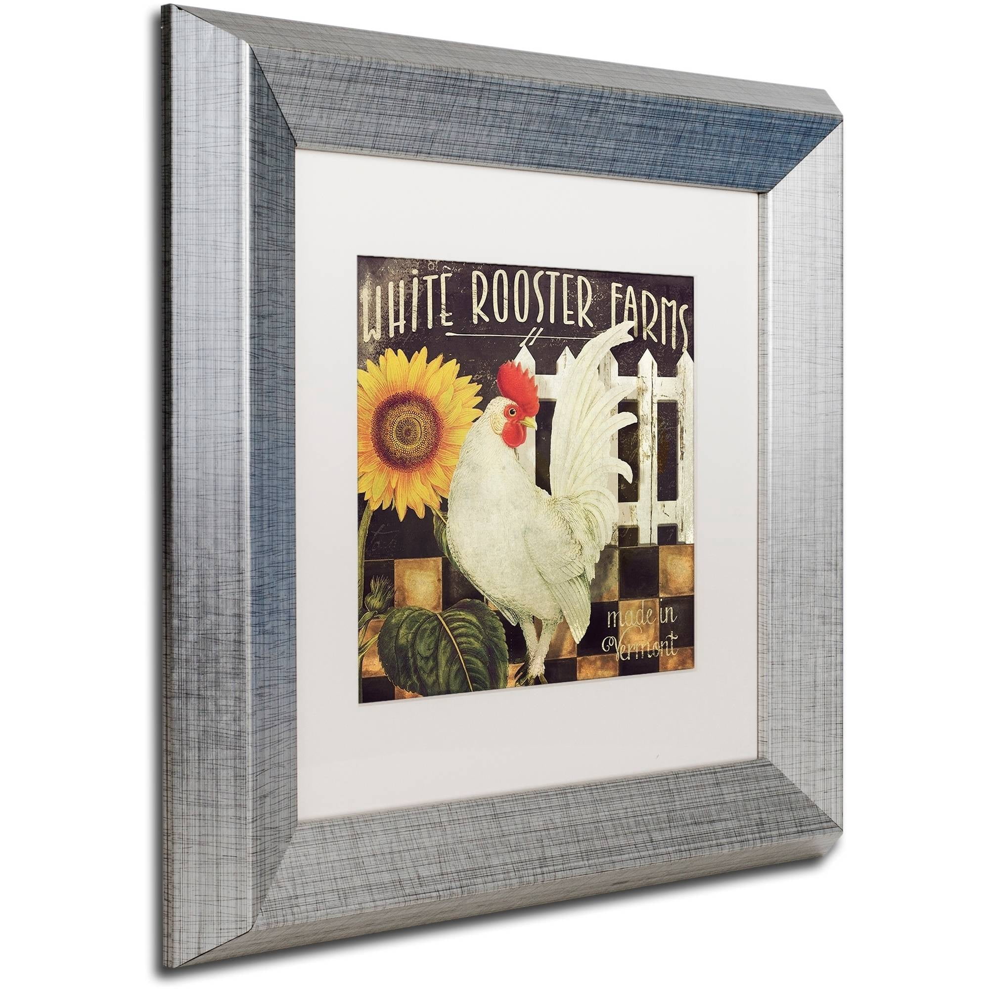 Trademark Fine Art "Vermont Farms I" Canvas Art by Color Bakery White Matte, Silver Frame