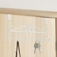 thumbnail image 1 of Ganchos para colgar en la puerta | Perchero en forma de U para ropa y accesorios | Instalación sin taladros | Blanco, negro y marrón | Material de hierro | 41,7 x 22,2 x 5 cm, 1 of 6
