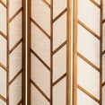 thumbnail image 4 of Benjara 3 Panel Screen with Jute Linen Fabric and Wooden Frame, Brown and Beige, 4 of 5