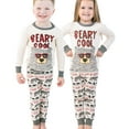 thumbnail image 2 of LazyOne Warm Long-Sleeve PJ Sets for Girls and Boys, Beary Cool, Funny Animal Kids' Pajama Sets, 2 of 7