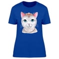 thumbnail image 1 of Lovely Queen Watercolor Kitten T-Shirt Women -Image by Shutterstock, Female Medium, 1 of 2