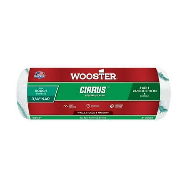 Wooster Paint Roller Cover,9"L,3/4"Nap,Polyamide R195-9