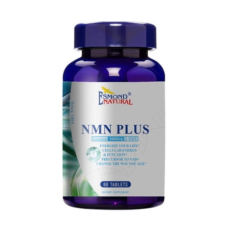 NMN Plus (Changes The Way You Age, 300mg NMN+30mg Trans Resveratrol, Total 9000mg Beta-NMN), USA, FDA, GMP, NPAC-330mg, 60 Tablets